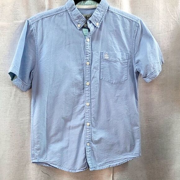 Boys Penguin Dress Button Down Shirt - Picture 1 of 6